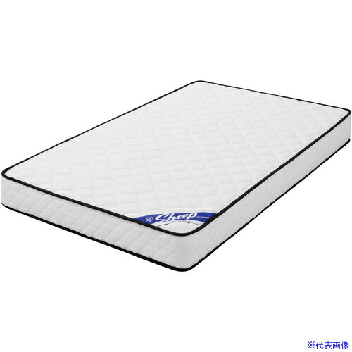 ■IRIS 108497 ポケットコイルマットレス 厚さ20cm セミダブル ホワイト PMTS20NSD(4149276)[法人限定][外直送元]