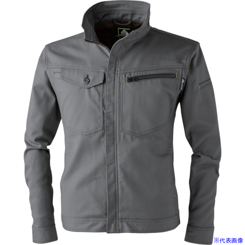■CHUSAN ドビーストレッチT/C 長袖ブルゾン オリーブグリーン LL 2818816LL(4163525)[送料別途見積り][法人・事業所限定][掲外取寄]