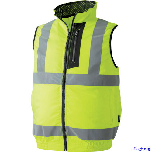 ■CHUSAN WZ ハイビス安全EFベスト 蛍光イエロー 3L 9002973L(4164808)[送料別途見積り][法人・事業所限定][掲外取寄] 5,107円