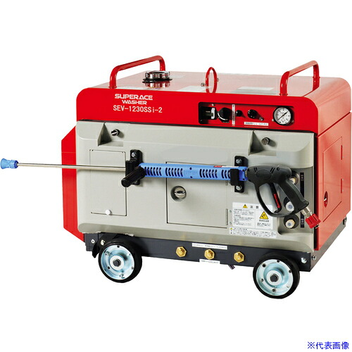 ■スーパー工業 エンジン式高圧洗浄機 SEV&minus;1230SSi&minus;2 防音タイプ 超高圧モデル SEV1230SSI2(4187728)[法人限定][直送元]｜セミプロＤＩＹ店ファースト