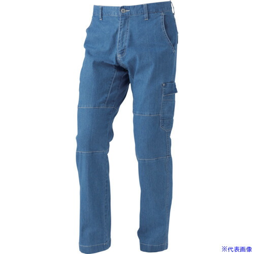 ■CHUSAN 児島デニシャンストレッチカーゴパンツ バイオフェード 3L 98251273L(4190977)[送料別途見積り][法人・事業所限定][掲外取寄]