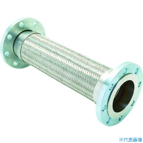 ■ZENSHIN フレキシブルメタルホース(フランジ型) 呼び径15A(1/2インチ) Z400015300(4203909) 7,623円