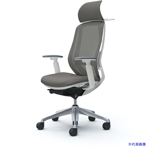 ■OKAMURA シルフィー 可動肘 背メッシュEXハイ ホワイトボディ ハンガー有 ランバー有 アルミ脚 C68BBZFMR2(4255007)[送料別途お見積り][法人限定][外直送]