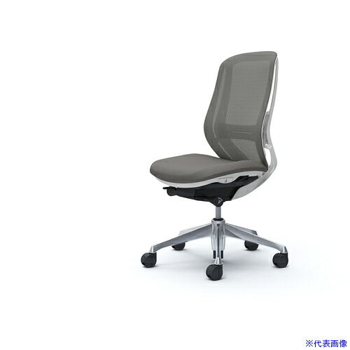 ■OKAMURA シルフィー 肘なし 背メッシュ ハイ ホワイトボディ ハンガー無 ランバー有 アルミ脚 C635BZFMR2(4262844)[送料別途お見積り][法人限定][外直送]