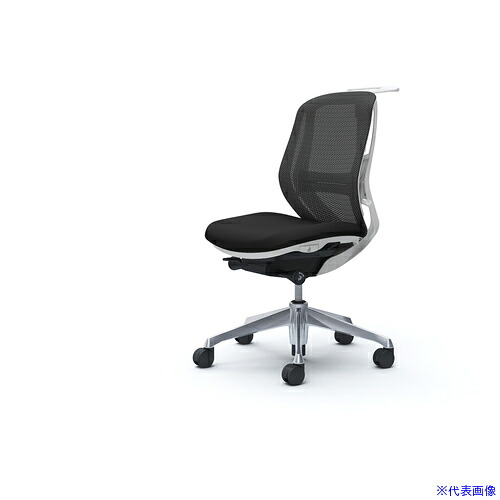 ■OKAMURA シルフィー 肘なし 背メッシュ ロー ホワイトボディ ハンガー有 ランバー有 アルミ脚 C632BZFMP1(4262898)[送料別途お見積り][法人限定][外直送]