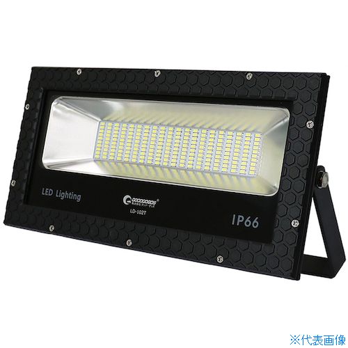 ■グリーンクロス LED投光器 100W 14000LM 長方形 縦/横設置可 LD－102T 6300031415(4263930)[送料別途お見積り][法人限定][外直送]