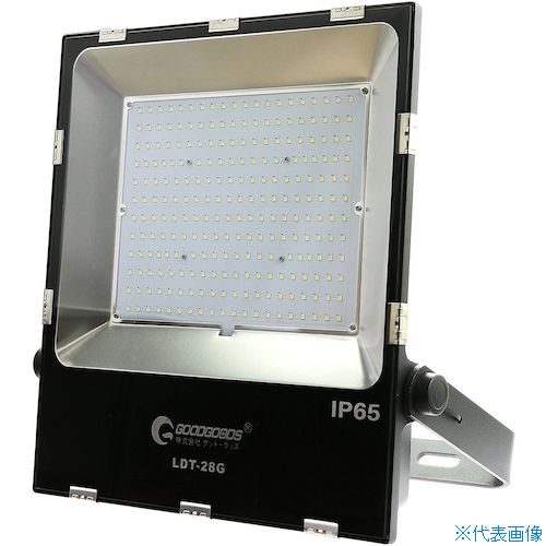 ■グリーンクロス LED投光器 200W 28000LM 強化ガラス フラット LDT&minus;28G 6300031427(4263940)[送料別途お見積り][法人限定][外直送]｜セミプロＤＩＹ店ファースト