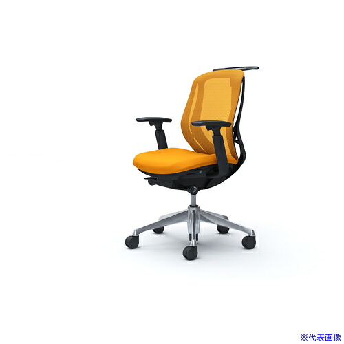 ■OKAMURA シルフィー 可動肘 背メッシュ ロー ブラックボディ ハンガー有 ランバー無 アルミ脚 C682BRFMR8(4264414)[送料別途お見積り][法人限定][外直送] 59,653円