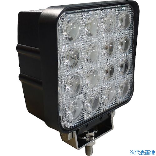 ■グリーンクロス LED作業灯 48W 角型 60° 4000LM LD48 6300031439(4265412)[送料別途お見積り][法人限定][外直送]