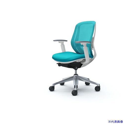■OKAMURA シルフィー 可動肘 背メッシュ ロー ホワイトボディ ハンガー無 ランバー有 アルミ脚 C681BZFMR6(4265983)[送料別途お見積り][法人限定][外直送]｜セミプロＤＩＹ店ファースト