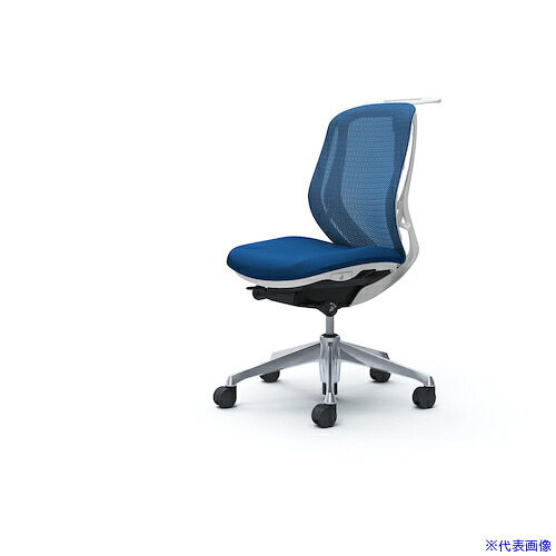 ■OKAMURA シルフィー 肘なし 背メッシュ ロー ホワイトボディ ハンガー有 ランバー無 アルミ脚 C632BWFMP3(4269231)[送料別途お見積り][法人限定][外直送]
