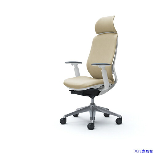■OKAMURA シルフィー可動肘 背クッションEXハイ ホワイトボディ ハンガー無 ランバー無 アルミ脚 C68CBWFXW2(4270652)[送料別途お見積り][法人限定][外直送]｜セミプロＤＩＹ店ファースト