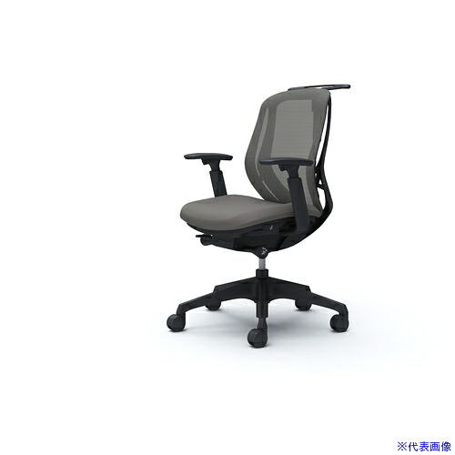 ■OKAMURA シルフィー 可動肘 背メッシュ ロー ブラックボディ ハンガー有 ランバー無 樹脂脚 C682XRFMR2(4272328)[送料別途お見積り][法人限定][外直送]