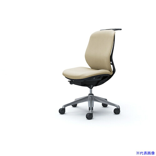 ■OKAMURA シルフィー 肘なし 背クッション ロー ブラックボディ ハンガー有 ランバー無 アルミ脚 C634BRFXW2(4275476)[送料別途お見積り][法人限定][外直送]｜セミプロＤＩＹ店ファースト