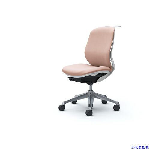 ■OKAMURA シルフィー 肘なし 背クッション ロー ホワイトボディ ハンガー有 ランバー無 アルミ脚 C634BWFXW8(4275550)[送料別途お見積り][法人限定][外直送]｜セミプロＤＩＹ店ファースト