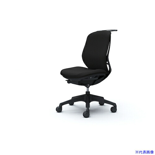 ■OKAMURA シルフィー 肘なし 背クッション ロー ブラックボディ ハンガー有 ランバー無 樹脂脚 C634XRFSF1(4275564)[送料別途お見積り][法人限定][外直送]｜セミプロＤＩＹ店ファースト