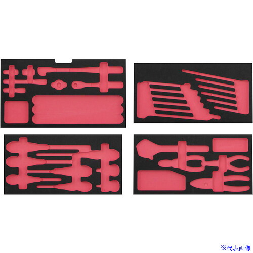 ■nepros nepros 9.5sq.ツールセット[33点]用トレイセット(補給部品) NTX734BCT2(4296414)[送料別途お見積り][法人限定][掲外取寄]｜セミプロＤＩＹ店ファースト 13,923円