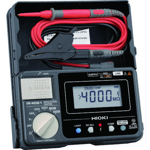 ■HIOKI デジタル絶縁抵抗計(5レンジ) IR4051－10 IR405110(4327438)