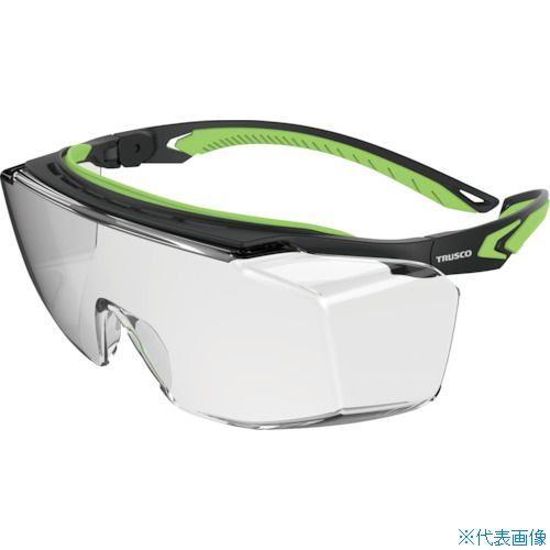 ■TRUSCO まとめ買い 一眼型オーバーセーフティグラス(JIS規格品・ひさし付きタイプ)200個 SS2027XBOX(4336823)