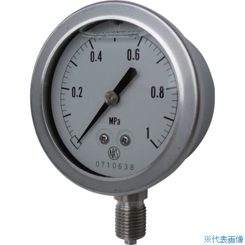 ■長野 グリセリン入圧力計 圧力レンジ(MPa)：0.0～15.00 GV5012315.0MP(4349661)[送料別途お見積り][法人限定][外直送]