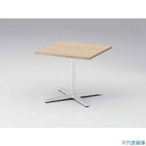 ■ITOKI ノットワーク カフェローテーブル角型 天板アモナアカシア 脚ホワイト TLL0665JWA(4361314)[送料別途お見積り][法人限定][外直送]