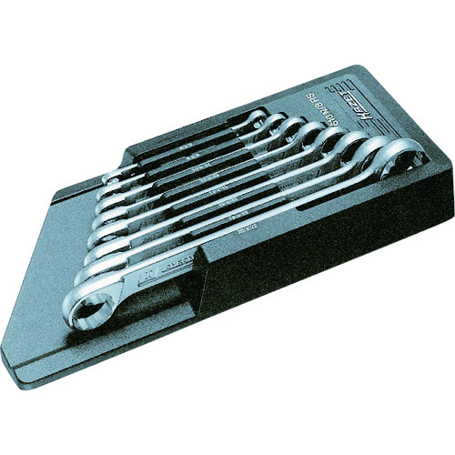 ■HAZET 両口めがねレンチセット(ストレート) 8丁セット 610N8RS(4394101)