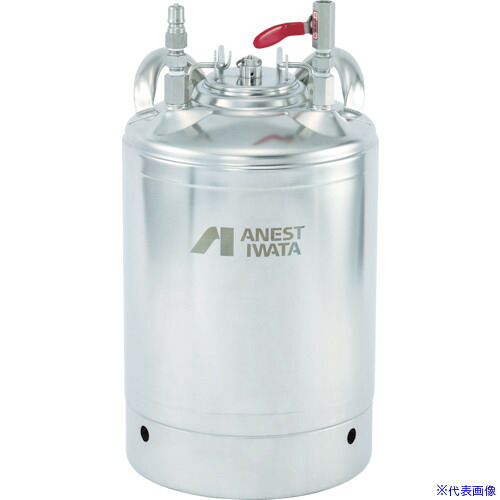 ■アネスト岩田 食液専用加圧タンク(ベッセル型・ステンレス製) 10L FOT100(4442954)[法人限定][直送元]｜セミプロＤＩＹ店ファースト