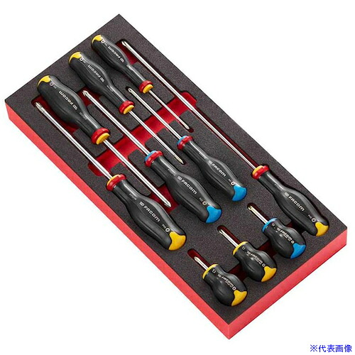 ■FACOM スクリュードライバーセット MODM.AT5 PROTWIST 10本入り MODM.AT5(4504953)[送料別途お見積り][法人限定][掲外取寄]
