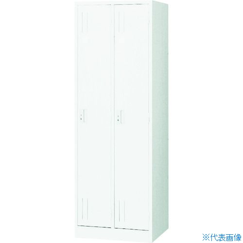 ■TRUSCO スタンダードロッカー 2人用 608X515XH1790 W色 WL27(4540948)[法人限定][直送元]