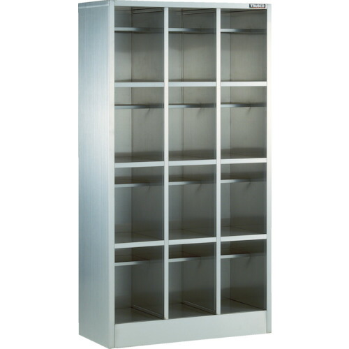 ■TRUSCO SUS304長靴ロッカー中棚付 3列4段 SNG1234T(4588703)[法人限定][直送元]