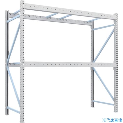 ■TRUSCO 重量パレットラック1トン2500&times;1000&times;H2500 2段 単体 1D25B25102(4591534)[送料別途お見積り][法人限定][直送]｜セミプロＤＩＹ店ファースト
