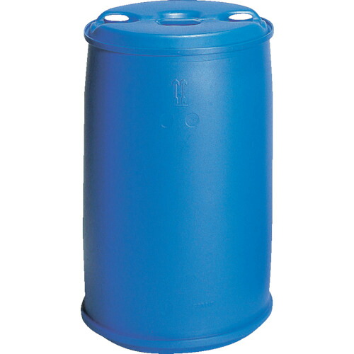 ■サンコー 輸送容器 プラスチックドラムクローズタイプ 852002 PDC200L&minus;2(持手有)ブルー SKPDC200L2BL(4594096)[法人限定][直送元]｜セミプロＤＩＹ店ファースト