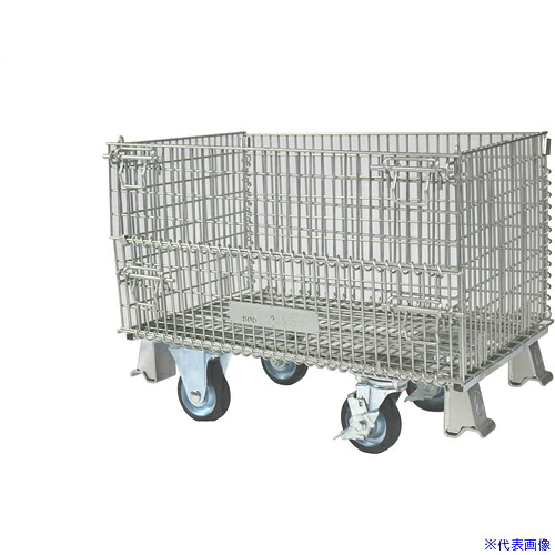 ■サンキン メッシュパレット 130mmキャスター付 SC15S(4594738)[法人限定][直送元]｜セミプロＤＩＹ店ファースト 22,960円