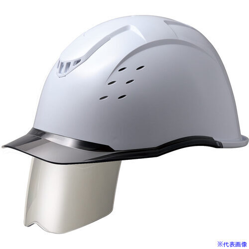 ■ミドリ安全 ヘルメット SC－13PCLVS RA KP コンドル ホワイト/スモーク 4001250403(4614796)[送料別途お見積り][法人限定][掲外取寄]