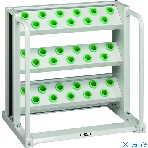■TRUSCO ツーリングラック BT・NT30兼用 33個収納 ホワイト色 VTL311AW(4652690)[法人限定][直送元]