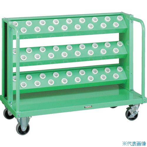 ■TRUSCO ツーリングワゴン BT・NT30兼用 51個収納 ヤンググリーン色 VTLW317YG(4653025)[法人限定][直送元]