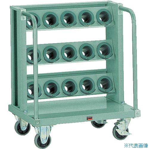 ■TRUSCO ツーリングワゴン BT・NT50兼用 15個収納 ロック付 ヤンググリーン色 VTLW35YG(4653041)[法人限定][直送元]｜セミプロＤＩＹ店ファースト