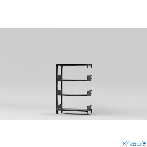 ■金剛 書架RKU 連結 D340天地4段 RKU341344SAT(4721651)[送料別途お見積り][法人限定][直送]