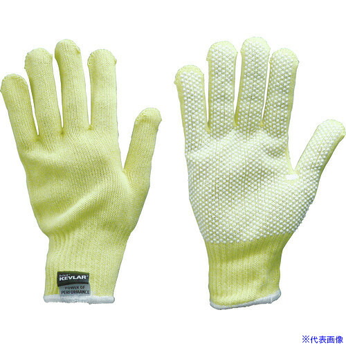 ■トワロン まとめ買い 耐切創手袋 ケブラーK－10G うす手スベリ止付 L (10双入) K10GSL(4746830)