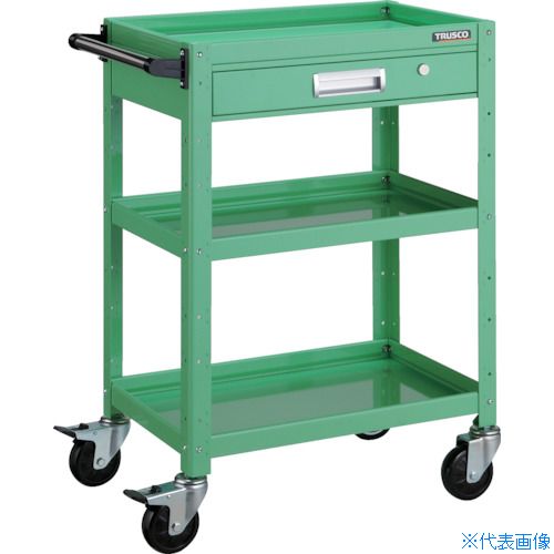 ■TRUSCO ツールワゴン バーディワゴン 600X400 引出付 ヤンググリーン BDW963VYG(4750101)｜セミプロＤＩＹ店ファースト