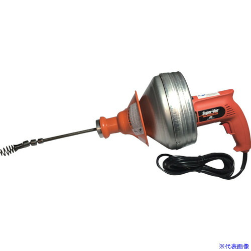 ■KANTOOL 排水管掃除機 電動ハンディロッダーPH－20R ワイヤー付き PH20R4(4753186)[法人限定][直送元]