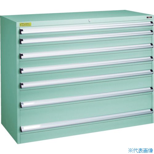■TRUSCO VE13S型キャビネット 1300X550XH1000 引出7段 VE13S1001(4789989)[法人限定][直送元]｜セミプロＤＩＹ店ファースト 122,650円
