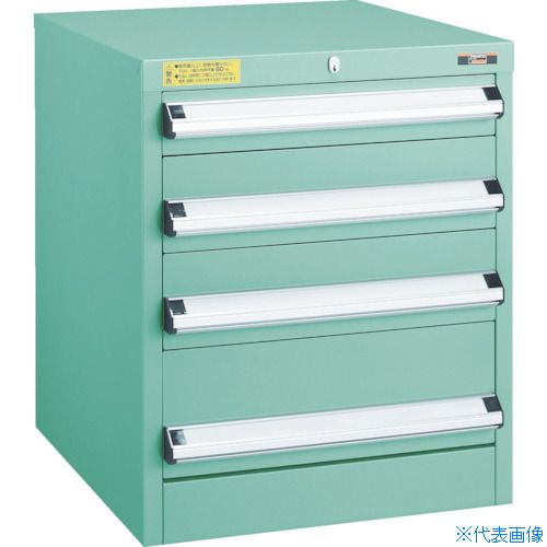 ■TRUSCO VE5S型中量キャビネット 500X550XH600 引出4段 VE5S602(4790359)[法人限定][直送元]
