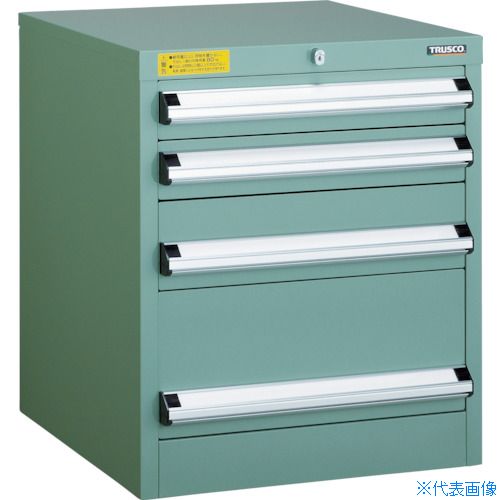 ■TRUSCO VE5S型中量キャビネット 500X550XH600 引出4段 VE5S607(4790413)[法人限定][直送元]｜セミプロＤＩＹ店ファースト