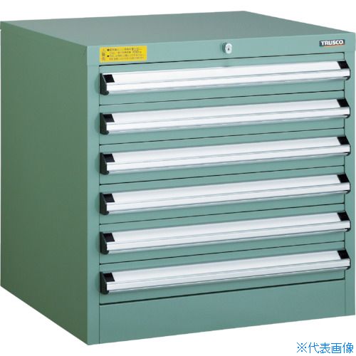 ■TRUSCO VE6S型中量キャビネット 600X550XH600 引出6段 VE6S604(4790782)[法人限定][直送元]｜セミプロＤＩＹ店ファースト