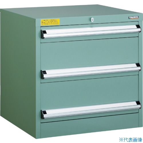 ■TRUSCO VE6S型中量キャビネット 600X550XH600 引出3段 VE6S606(4790804)[法人限定][直送元]｜セミプロＤＩＹ店ファースト