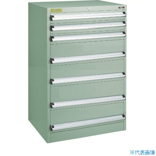 ■TRUSCO VE7S型中量キャビネット 700×550×H1000 引出7段 VE7S1008(4791002)[法人限定][直送元]