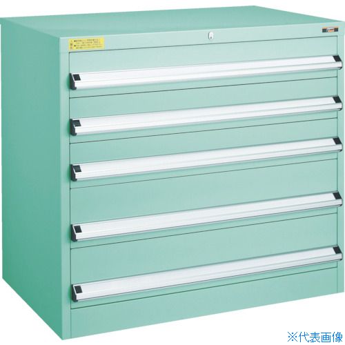■TRUSCO VE9S型中量キャビネット 880&times;550&times;H800 引出5段 VE9S801(4791614)[法人限定][直送元]｜セミプロＤＩＹ店ファースト