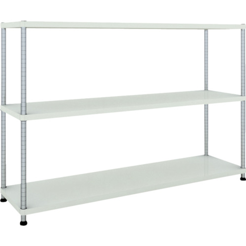 ■TRUSCO スチールラック フェニックスラック 1800X450 3段 W色 抗菌粉体塗装 PER4643W(4844971)[法人限定][直送元]