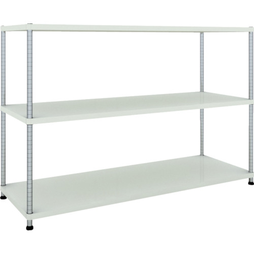 ■TRUSCO スチールラック フェニックスラック 1800X600 3段 W色 抗菌粉体塗装 PER4663W(4845013)[法人限定][直送元]